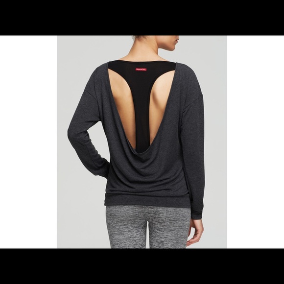 Hard Tail Tops - Hard tail Size small black and grey t back LS top